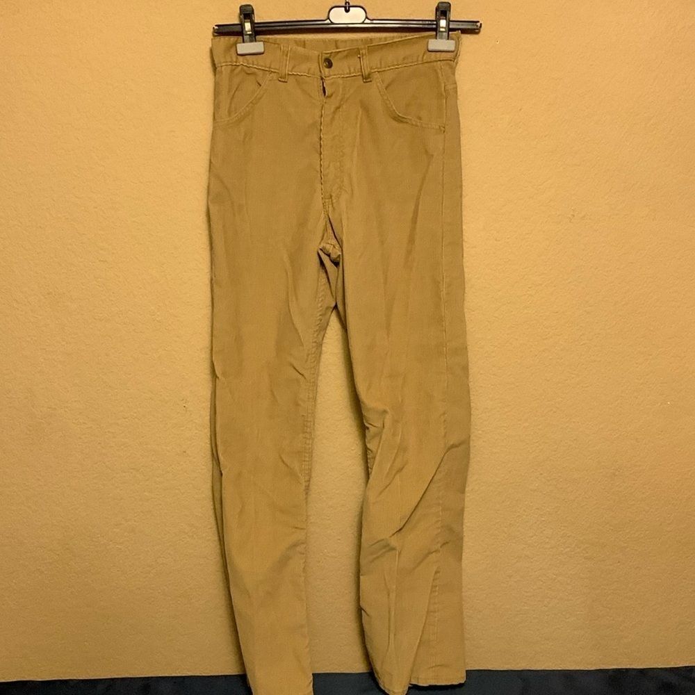 Vintage Sears Boys Corduroy Jeans Size 20 REG (28x29) Tan